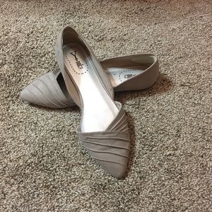 Tan Pointed-Toe Flats